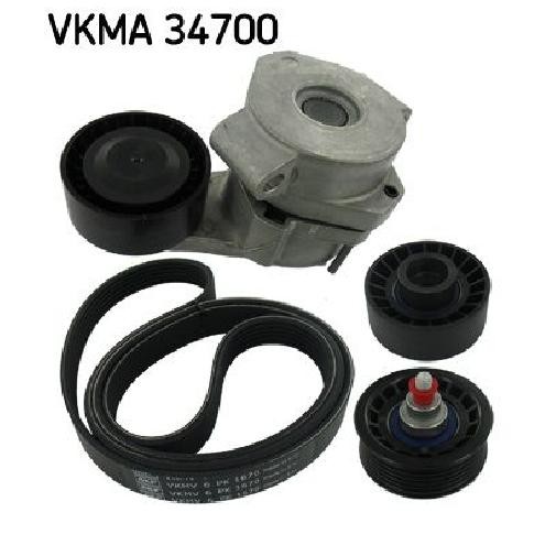 Keilrippenriemensatz FüR Fiat Ducato 250 2.2 06 Bis 26 SKF 4HV AC1Q6C301CA-image