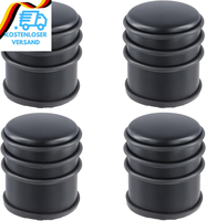 Funsuei 4Er Set TüRstopper Boden Edelstahl, 1Kg Schwarz Schwerer TüRstopper Meta