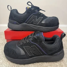 New Balance Elite Lite SD10 Women’s Composite Toe Work Shoes Size 7 Black/purple
