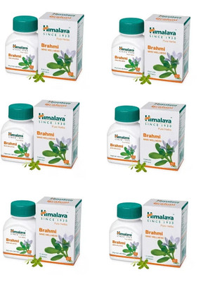 6 Packs X Himalaya BRAHMI 60 Tablets | Free Shipping