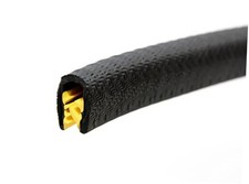 Edge Trim Black Large U Height 0.656 inch U Height x 0.039 inch-0.178 100 Feet