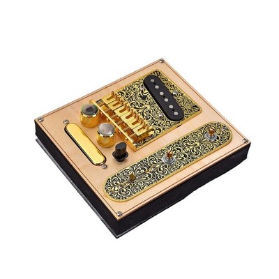 Alnicov 6 Strings Saddle Bridge Plate, 3 Way Switch Control Plate, Neck Picku...