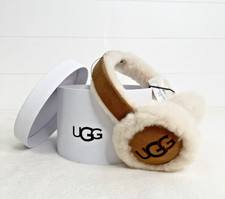 UGG Sheepskin Earmuffs Chestnut Women  s Genuine Shearling Logo