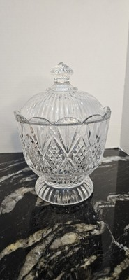 #ad Vintage Shannon Crystal Godinger Dublin Box Footed Covered Candy Dish In Box $27.00