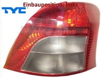 TYC 11-1182-01-2 Heckleuchte Links RüCklicht Hecklicht RüCkleuchte FüR Toyota
