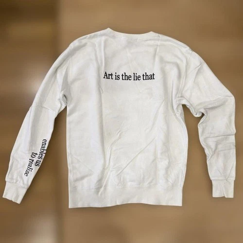 JACKROSE Art Print Sweatshirt L Size White Men's Fashion Top image 2