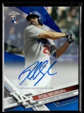 2017 TOPPS CHROME BLUE /150 ROOKIE AUTO ROB SEGEDIN DODGERS