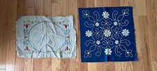 Vintage Embroidered Pillow Covers 2 To Finish