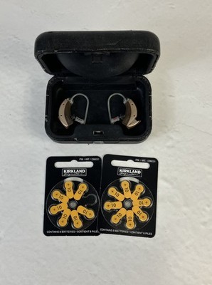 WIDEX M4-M HEARING AIDS LEFT & RIGHT Beige/brown. Read Description