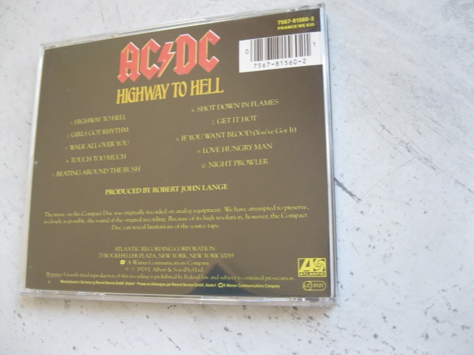 CD AC/DC - Highway to Hell 1979 - Bild 3 von 3