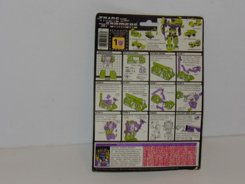 TRANSFORMERS G1 HOOK MOSC SEALED DEVASTATOR VINTAGE ORIGINAL - Picture 7 of 7