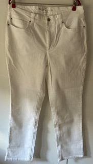MAC Jeans 7/8 Jeans Größe 44 / 28 weiß Modell Melanie Chic
