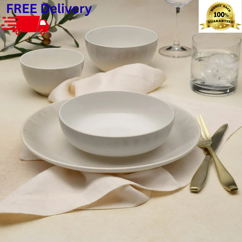 Service For 8 Ombre Plates Bowls New