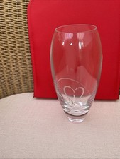 Diamonte  Vase-  Swarovski. Elements. 18cm.  Crystal. Heart. Motive Vase. 18 Cms