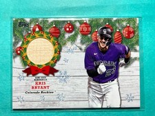 SSP /99 2022 Topps Holiday Mega Box Relics Kris Bryant #WRC-KB Blue Metallic