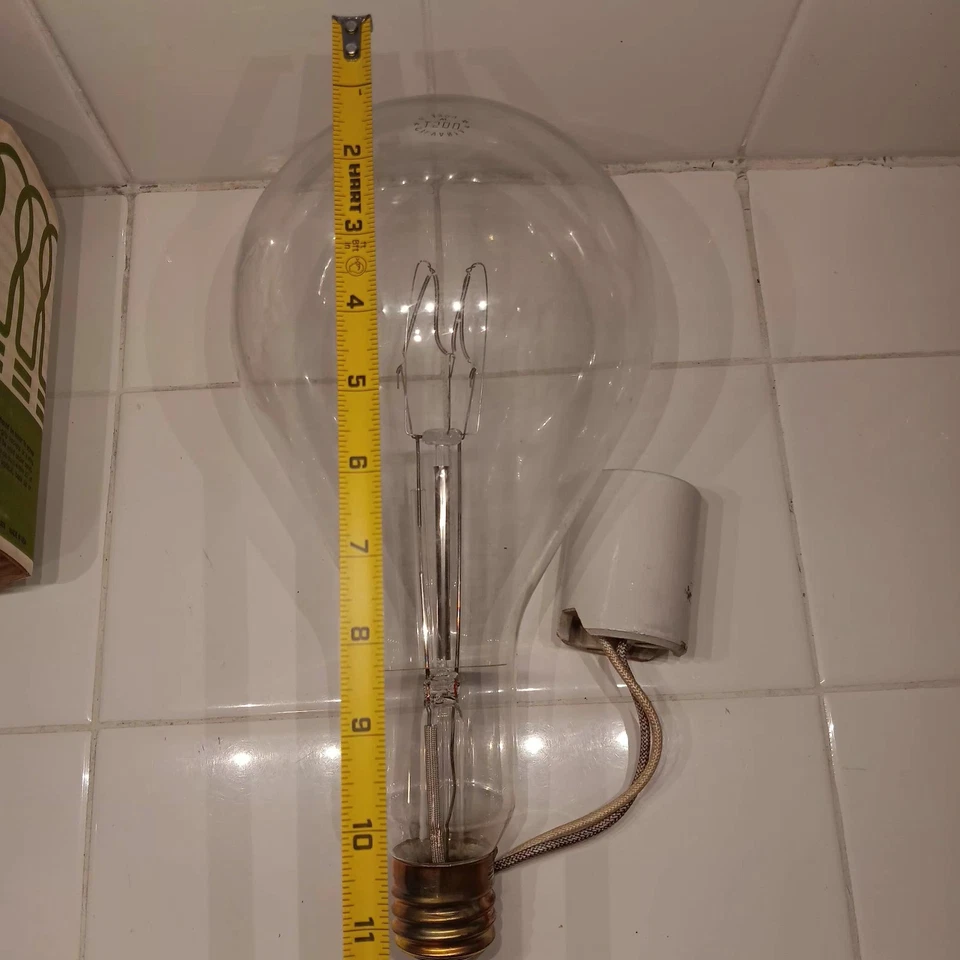 1 Vintage Sylvania 1500W 130V PS52 CLEAR Mogul E39 Base LIGHT BULB NEW Old Stock - Image 4 of 4