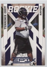 2010 Panini Epix Rookie Platinum 50/50 Terrence Cody #192 a8x