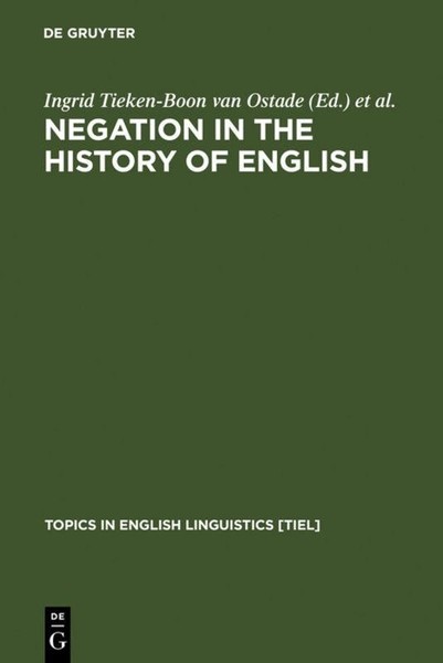Negation In The History Of English Ingrid Tieken-Boon Van Ostade-image
