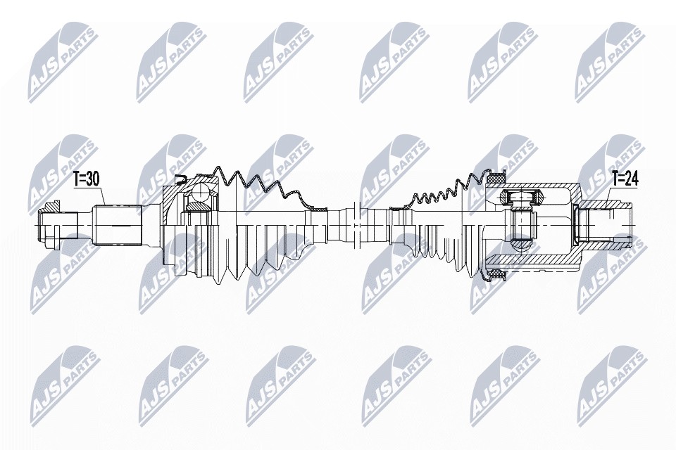 NTY Drive Shaft Compatible With Porsche Panamera 971 Front Left OE 9 - Image 11