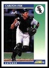 Carlton Fisk 1992 Score #72 White Sox MLB READ FREE SHIPPING AutographDen