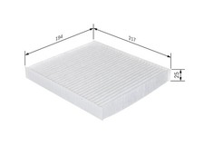BOSCH Innenraumfilter 1 987 432 273 Partikelfilter für JEEP CHRYSLER DODGE FIAT