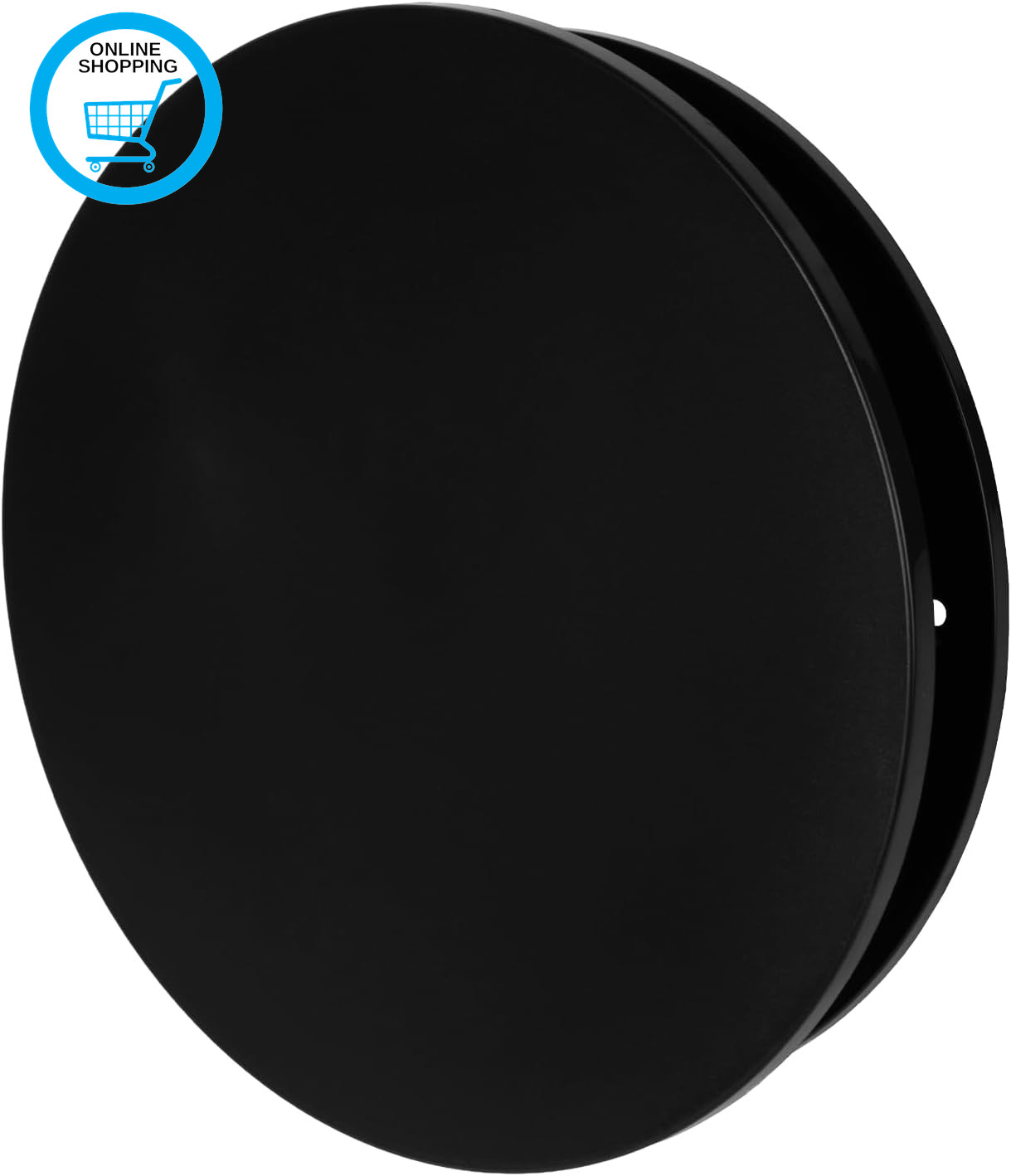 125 Mm / 5 Inch Black Plastic Air Vent Diffuser - HVAC Duct Air Intake and Exhau