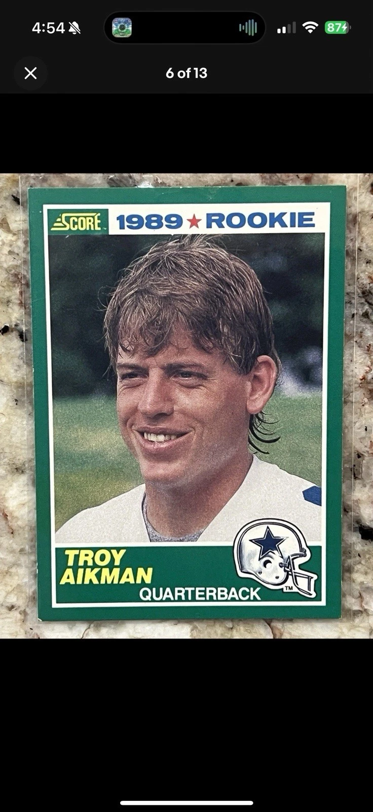 1989 Score - Troy Aikman #270 (RC)