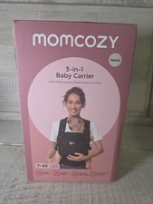 Momcozy 3-in-1 Baby Carrier, Black, 7-45 Lbs, Newborn to Toddler