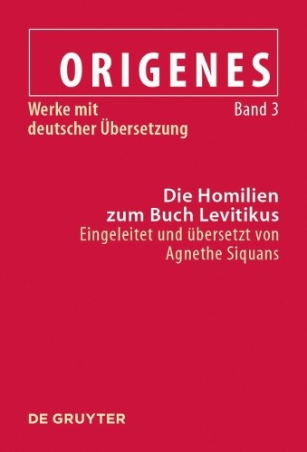 Die Homilien Zum Buch Levitikus (Hardback)