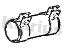 Exhaust System Spacer Sleeve Fits Audi A1 Seat Arona Ibiza MK4 SC KLARIUS 430471
