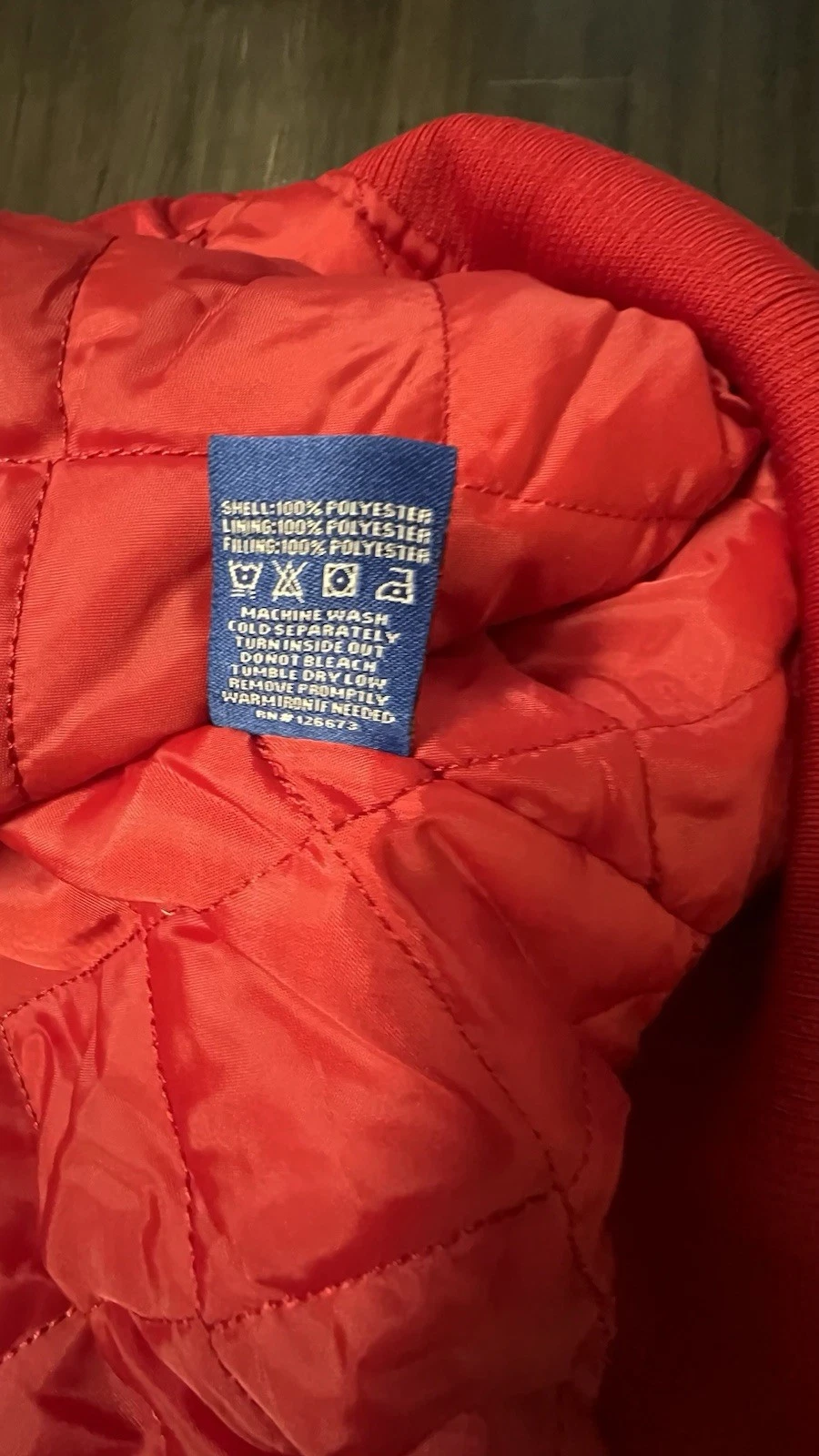 Brand New With Tag 49ers Red Satin Bomber/varsity Jacket Size medium - product detail image 7