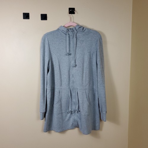 Torrid Gray Full Zip Sweatshirt with Hood Size 0