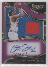 2020-21 Panini Select Memorabilia Purple Prizm 57/99 Otto Porter Jr Auto 0p78