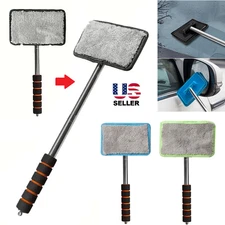 Windshield Cleaning Tool Kit Car Window Glass Wiper Cleaner Brush Pad Extendable