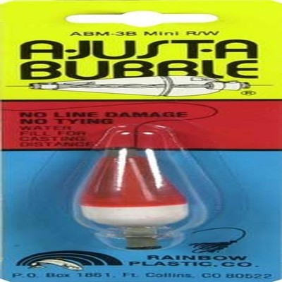 Rainbow Plastics A-Just-A-Bubble Mini Float Slip Float Red/White ABM-3B