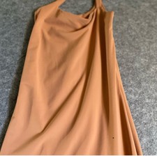 BUMPSUIT One Shoulder Maxi Dress Copper Tan XS | Maternity Bodycon Stretch NWOT
