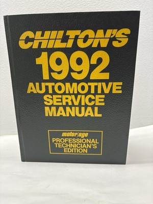 Chilton Auto Service Manual 1988 92 #8178 Pro Mechanic Edition   Excellent