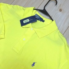 Polo Ralph Lauren Mens Polo Shirt Yellow Preppy Golf 2XB Big Short Sleeve NWT