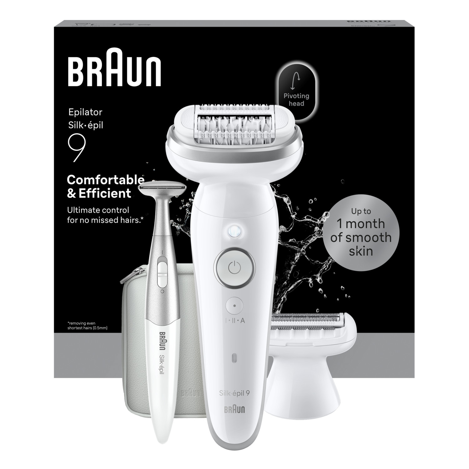 Women's White Braun Silk-Épil Series 9 9-241 Epilator For Lasting Smoothness - Image 3