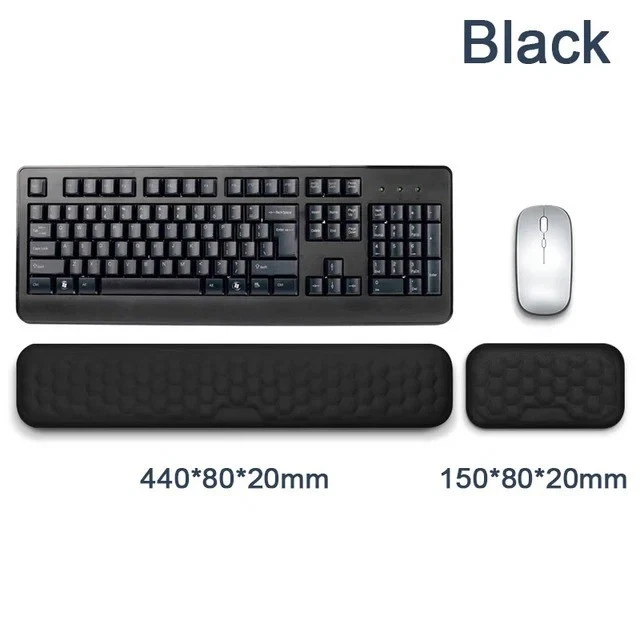 Ergonomic Memory Foam Keyboard Wrist Rest Pad with Mouse Wrist Support - Image 3 of 4