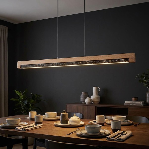 HäNgeleuchte HäNgelampe Pendelleuchte Led Wohnzimmerlampe Sternenoptik H 120 Cm-image