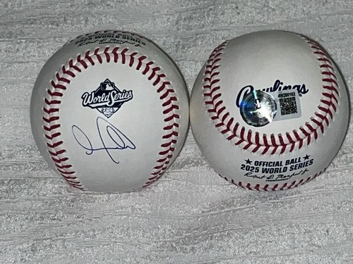Andy Pages Dodgers Signed 2025 World Series Baseball Beckett Witness