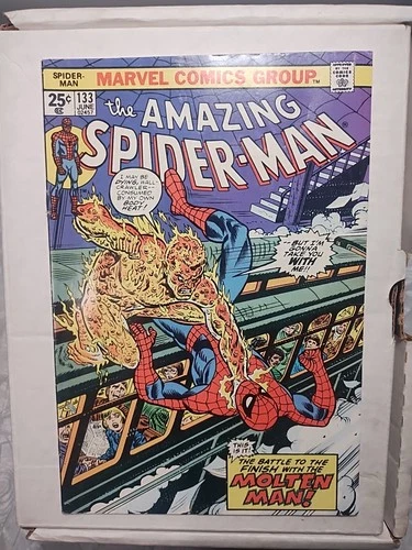 The Amazing Spider-Man Marvel Comics #133 John Romita Molten Man FN+