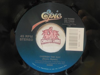 Sade   Cherish The Day / Short Version, 45 RPM VG+ (30G)