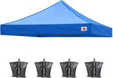 ABCCANOPY Replacement Canopy Top for Commercial Canopy Tent (10x10, BLUE)