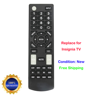 Ubay Telecomando Universale Sostitutivo Per TV Insignia - Modelli NS24D510NA15, NS-32D312NA15, Ecc.