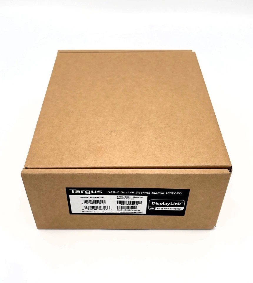 Targus Universal USB-C  Dockingstation Dual 4K Modell DOCK182-A1 - NEU/OVP - Bild 4 von 4