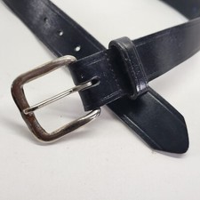 Off Duty Leather Belt 38 Work Black Made in USA TA6018