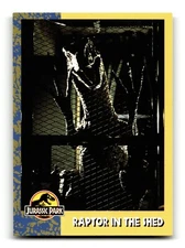 1993 Topps Jurassic Pack Trading Card Series #53 Raptor in the Shed