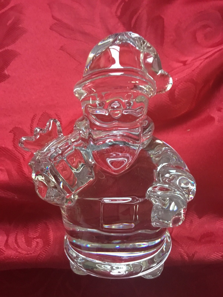 FLAWLESS Stunning BACCARAT France Glass Crystal SANTA CLAUS WITH
